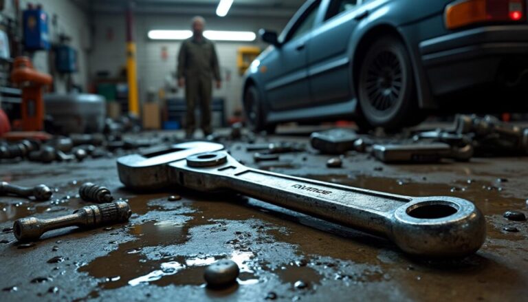 découvrez comment cette clé dynamométrique a causé des dégâts inattendus dans un garage, et apprenez à éviter ce type d'accident lors de vos travaux mécaniques.