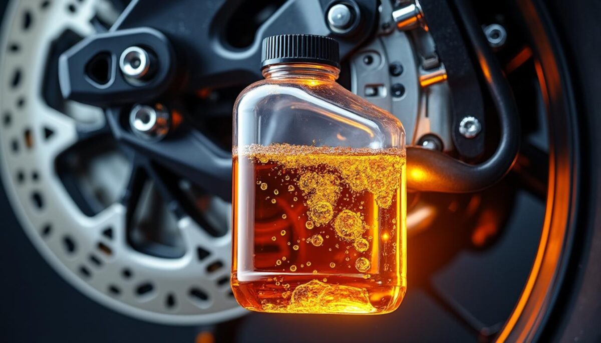 découvrez notre liquide de frein pour motocross avec un point d'ébullition avant de 150°c, garantissant une performance optimale et une sécurité maximale sur tous vos circuits.