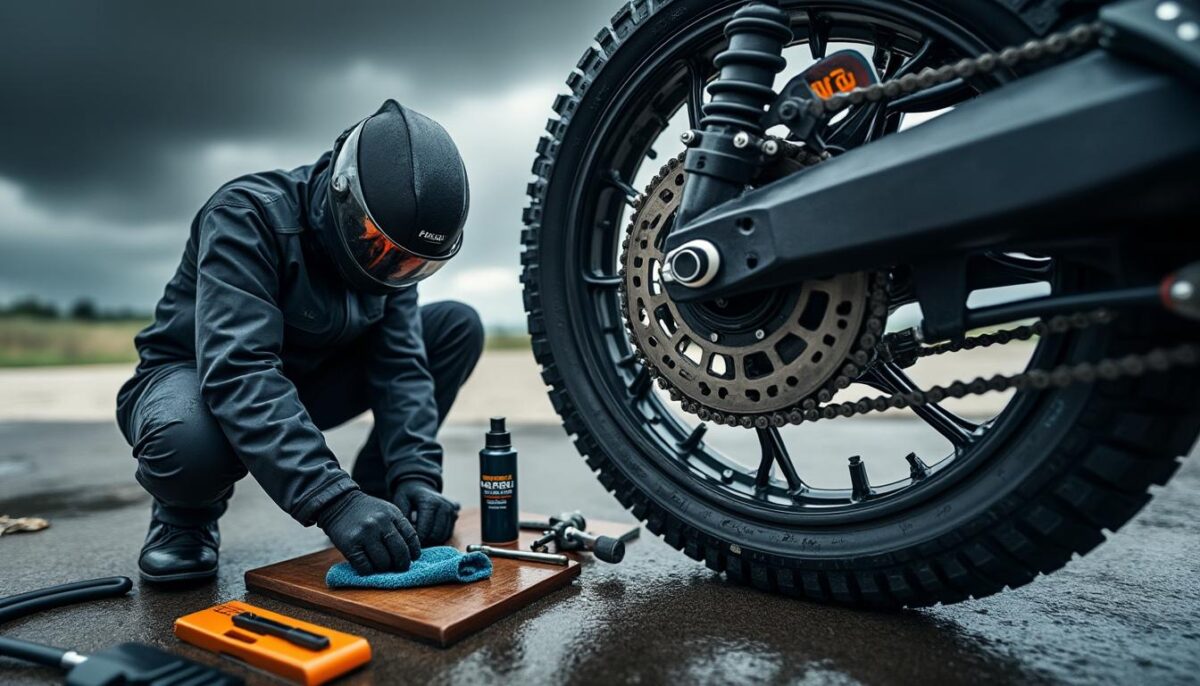 découvrez nos conseils pratiques pour préparer l'entretien de votre moto avant l'arrivée de la pluie et assurer sa performance et sa sécurité.